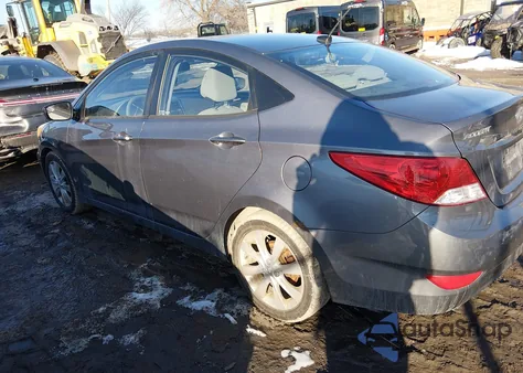 2014 Hyundai Accent Gls из США, поврежденный, VIN KMHCU4AE0EU750271